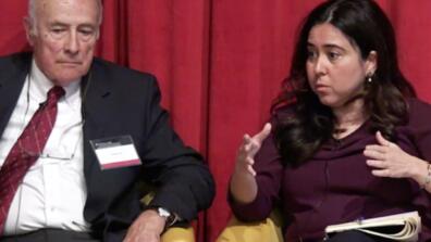 Panelist in conversation