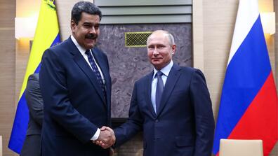Venezuelan President Nicolás Maduro and Russian President Vladimir Putin 