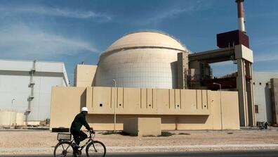 The reactor building of the Bushehr nuclear power plant, just outside the southern city of Bushehr, Iran, in 2010.