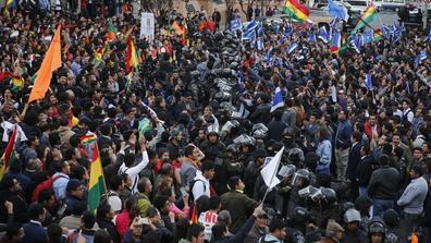 Protesting erupts in Bolivia