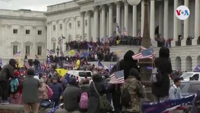 An image from the 2021 United States Capitol attack