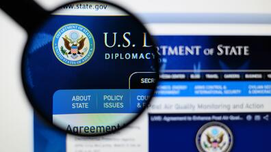 U.S. Department of State website home page