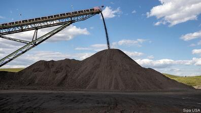 a heap of coal