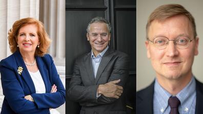 Dean Merit E. Janow, Professor Scott Barrett, Professor Douglas Almond