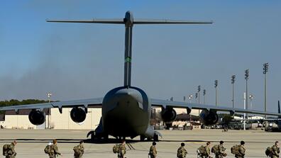 American soldiers deploying to Eastern Europe