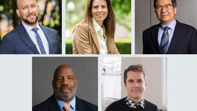 picture of the five new deans appointed to columbia 