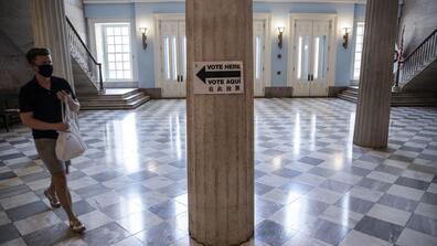a polling location