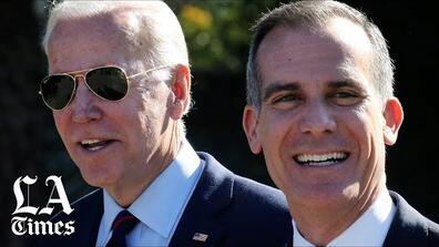 Eric Garcetti with Joe Biden