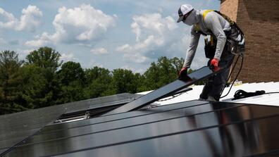 Solar panel installation