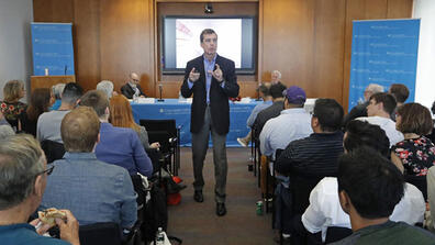 Sean Roche at the Saltzman Institute of War and Peace Studies