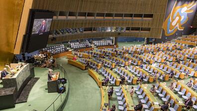the UN general assembly