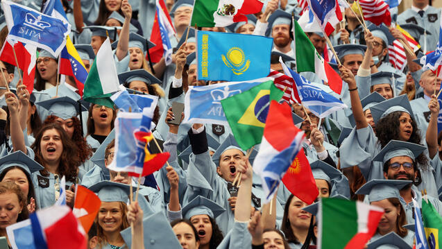 group of SIPA graduating students