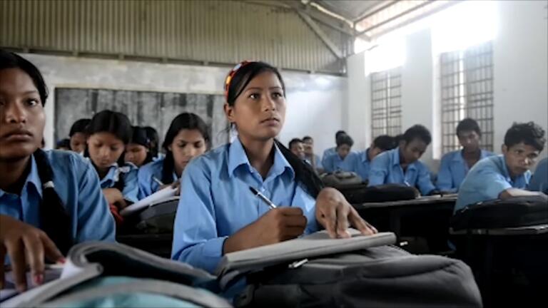 Students in a classroom