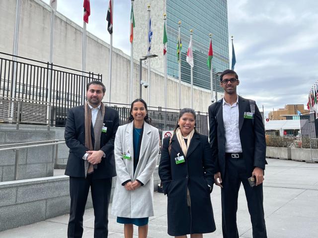 Student participants were invited to tour the United Nations during the GPPN conference. 