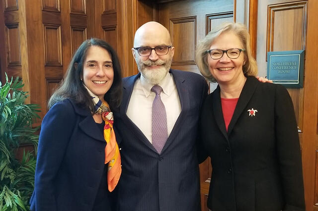 L-R: Katheryn Rosen, Jason Healey, Patricia Mosser