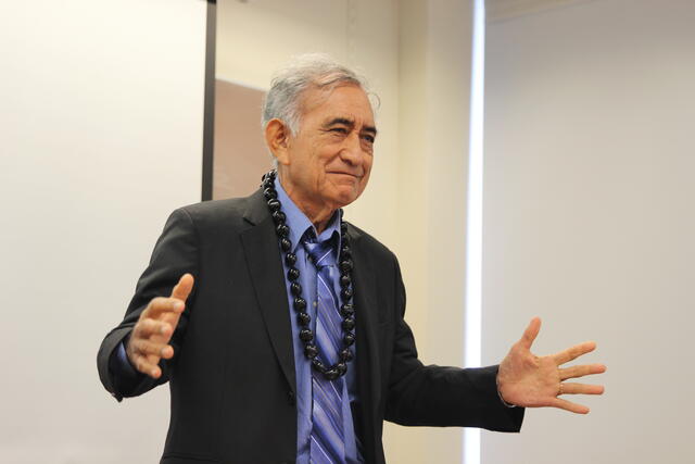 Oscar Temaru, former president of French Polynesia