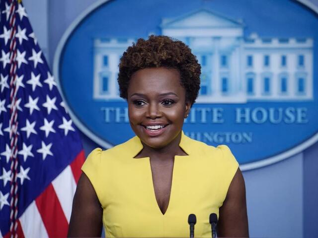 Karine Jean-Pierre will become White House press secretary on May 13, 2022; Nicholas Kamm/AFP via Getty Images